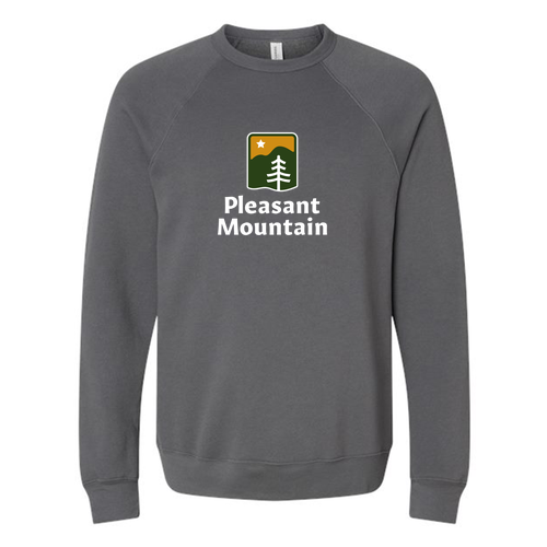 Pleasant Mountain Logo 1 Full color -- Crewneck Sweatshirt Asphalt
