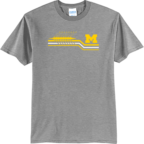 Mens/Unisex Port and Company 50/50 Blend Basic T-Shirt -- Athletic Heather