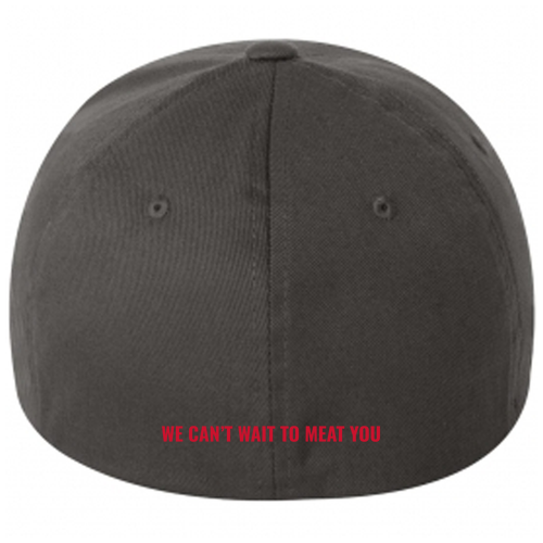 Yupoong Flexfit Low Profile Twill Embroidered Hat -- Dark Grey