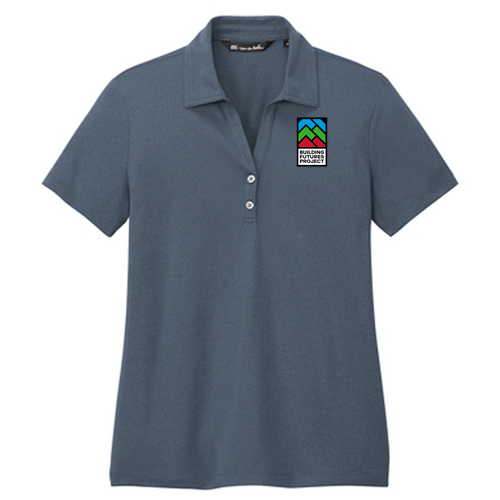 [HIDE] Travismathew Ladies Coto Performance Polo -- Vintage Indigo / Black