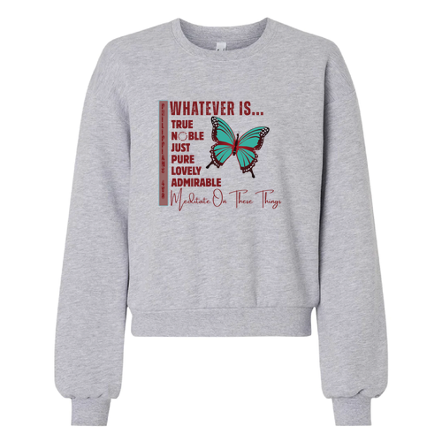 ReFlex Fleece Women's Crewneck Sweatshirt -- Heather Grey