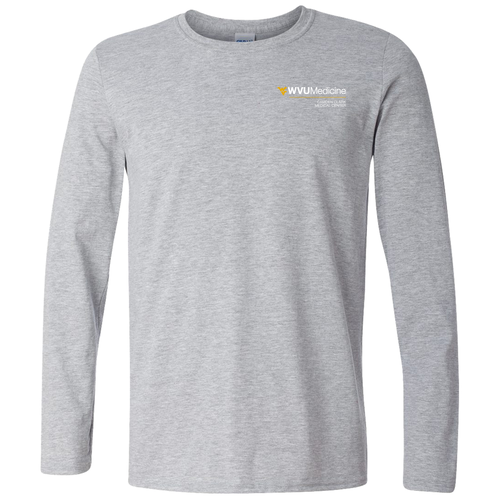 Gildan Softstyle Longsleeve T Shirt -- Sport Grey