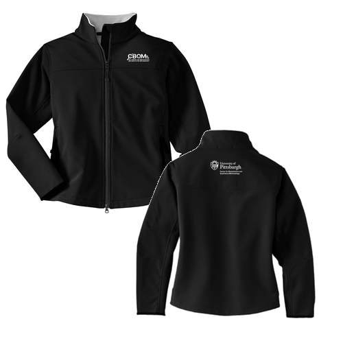 Port Authority Ladies Glacier Soft Shell Jacket -- Black / Chrome