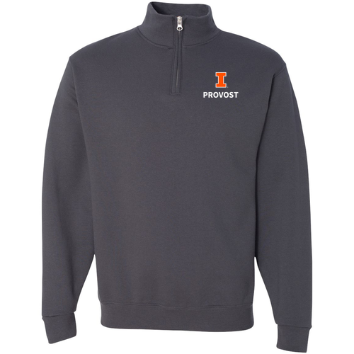 Jerzees 1/4 Zip Cadet Sweatshirt -- Charcoal Grey
