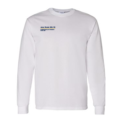 Gildan Heavy Cotton Longsleeve Basic T-Shirt -- White