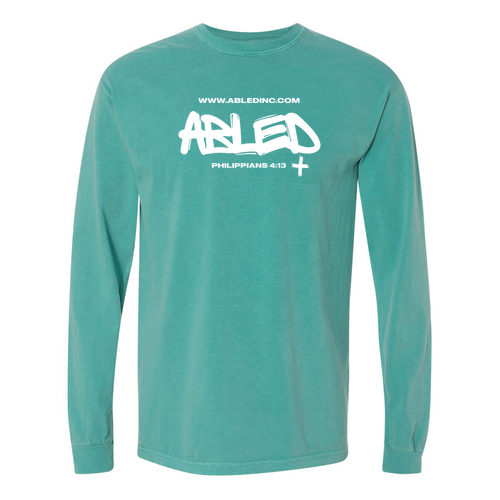 Comfort Colors Ringspun Long Sleeve Tee -- Sea Foam