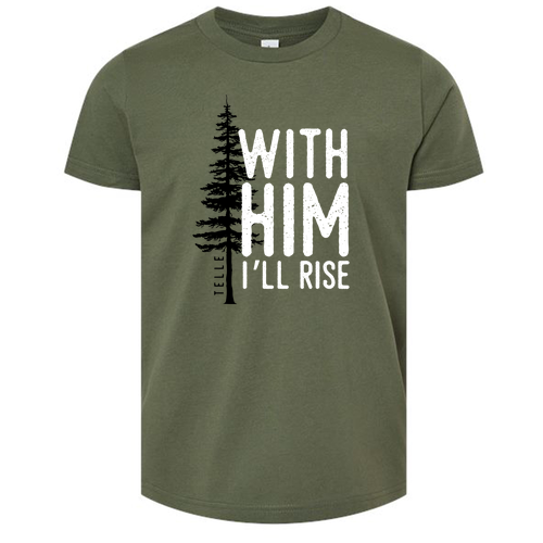 Youth Bella Canvas Short-Sleeve T-Shirt Military Green