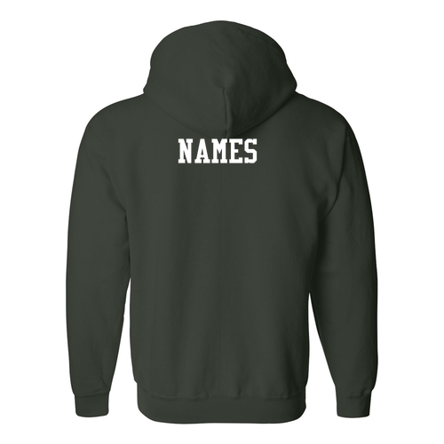 Gildan Full Zip Hooded Sweatshirt -- Forest Green