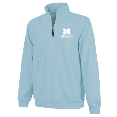 Charles River Crosswind Quarter Zip Sweatshirt -- Aqua