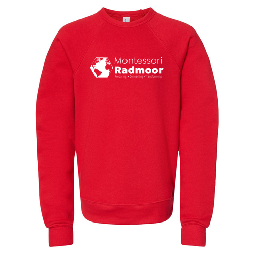 Youth Bella Canvas Sweatshirt -- Red