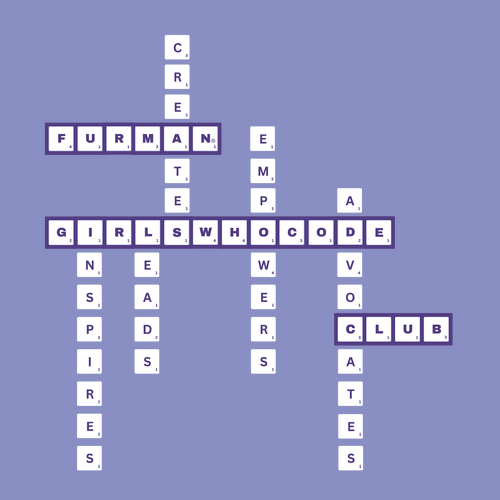 Furman Scrabble Violet Shirts
