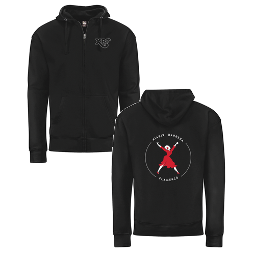 J America BTB Fleece Full Zip Hood -- Black