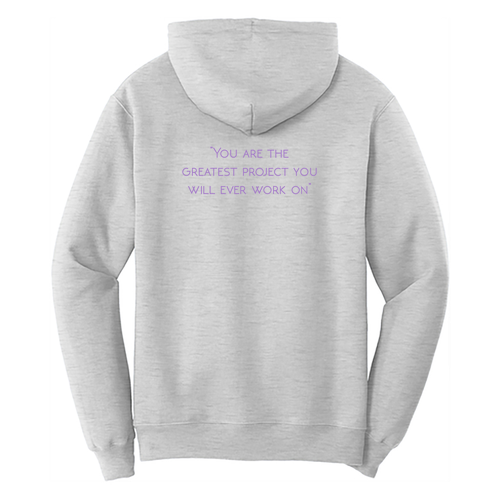 Port and Company Core Fleece Pullover Hooded Sweatshirt -- Ash