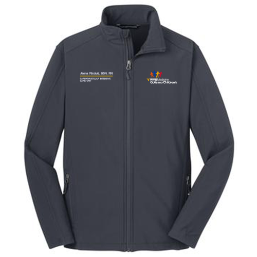 Gender Care Heart Port Authority Core Soft Shell Jacket -- Battleship Grey