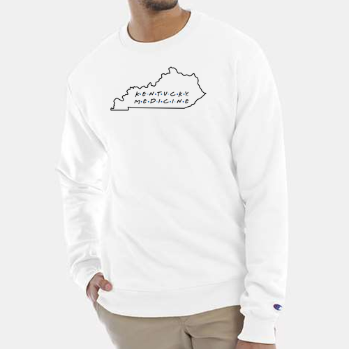 Champion Powerblend Crewneck Sweatshirt -- White