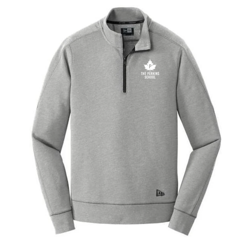 New Era Tri-Blend Fleece 1/4-Zip Pullover -- Shadow Grey Heather