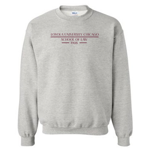 School Of Law Est. 1908 Crewneck Sweatshirt -- Ash