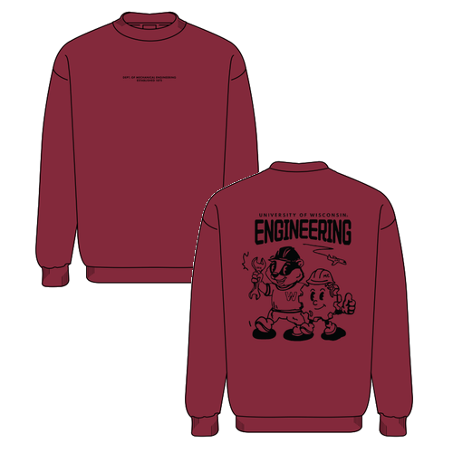 Gildan Heavy Blend Crew Neck Sweatshirt -- Cardinal Red