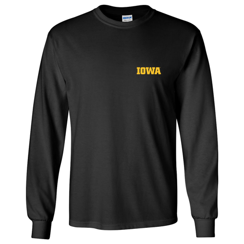 Gildan Ultra Cotton Longsleeve Basic T-Shirt -- Black