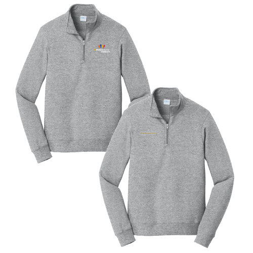 Port & Company Fan Favorite Fleece Quarter Zip -- Athletic Heather