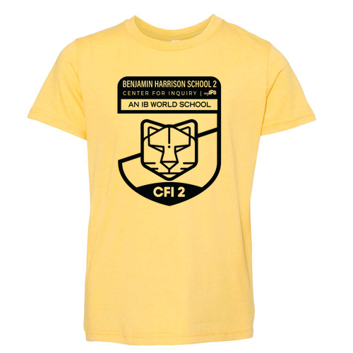 Youth Heather CVC Short Sleeve Tee -- Heather Yellow Gold