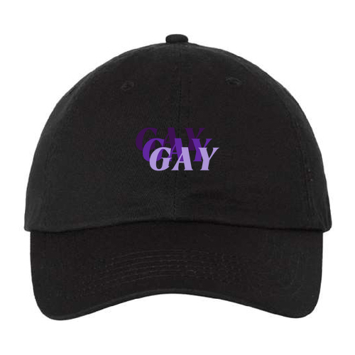 Valucap Bio-Washed Unstructured Hat -- Black