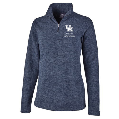 Charles River Womens Freeport Microfleece Pullover -- Navy Heather