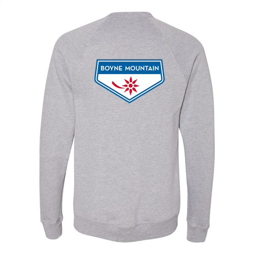 Boyne Mountain Logo 2 Full Color -- Crewneck Sweatshirt Athletic Heather