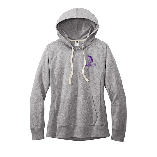 District Women's Re-Fleece Hoodie -- Light Heather Grey