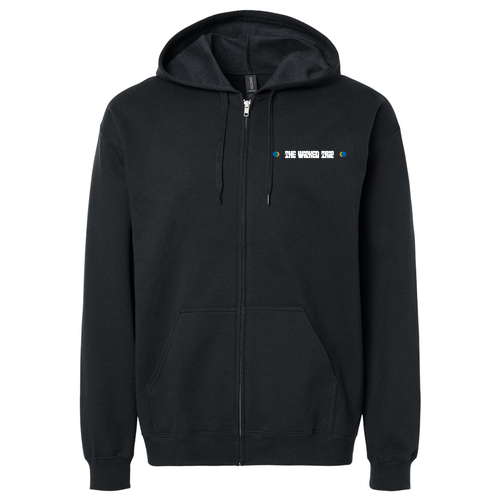 Gildan Midweight Fleece Adult Full Zip Hooded Sweatshirt -- Black