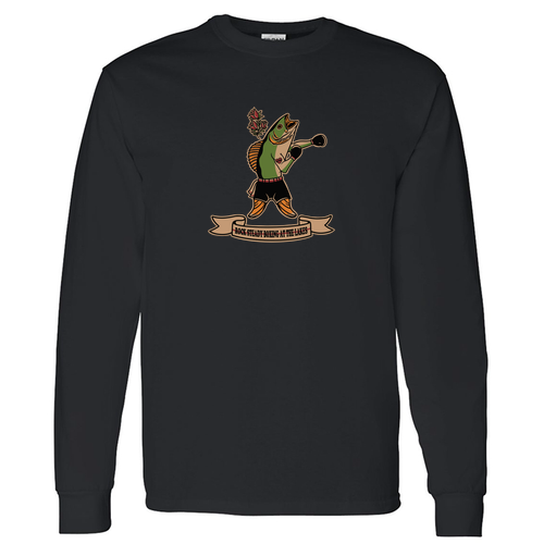 Gildan Heavy Cotton Longsleeve Basic T-Shirt -- Black