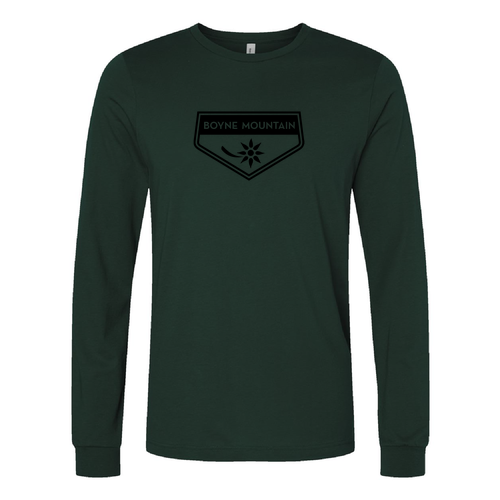 Boyne Mountain Logo 1 Black Ink -- Long Sleeve Forest