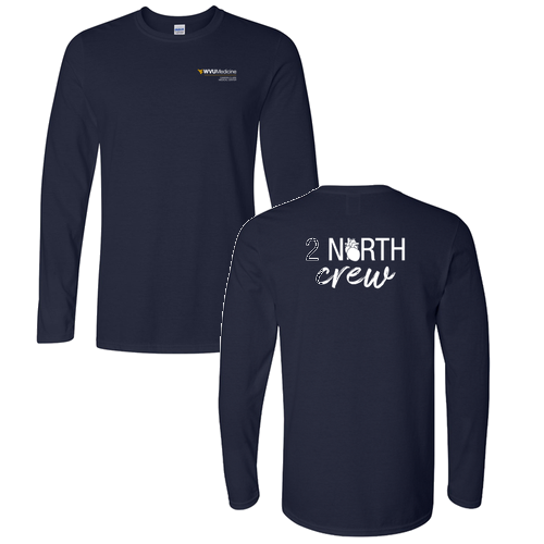 Gildan Softstyle Longsleeve T Shirt -- Navy