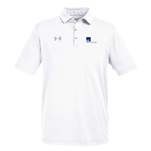Under Armour Men's Tech Polo -- Wht / Md Gry _100, $63