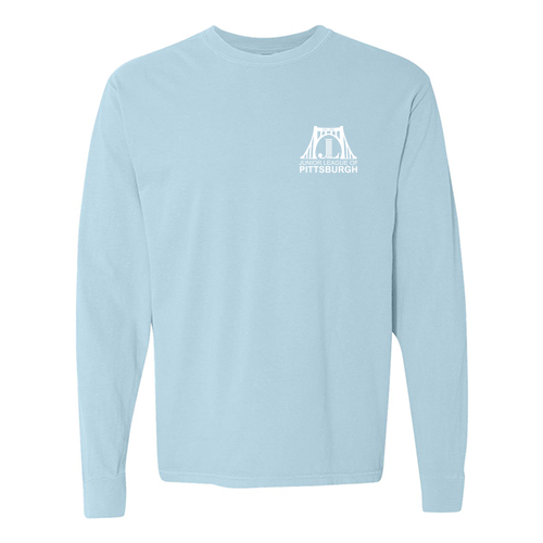 Comfort Colors Ringspun Long Sleeve Tee -- Chambray
