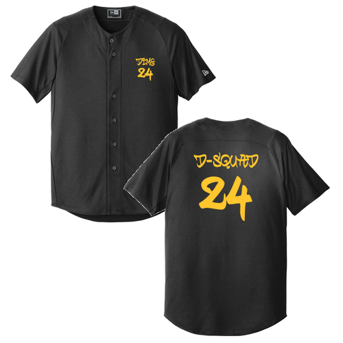 New Era Diamond Era Full-Button Jersey -- Black