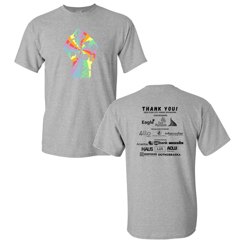 Short Sleeve Pride Tee -- Sport Grey