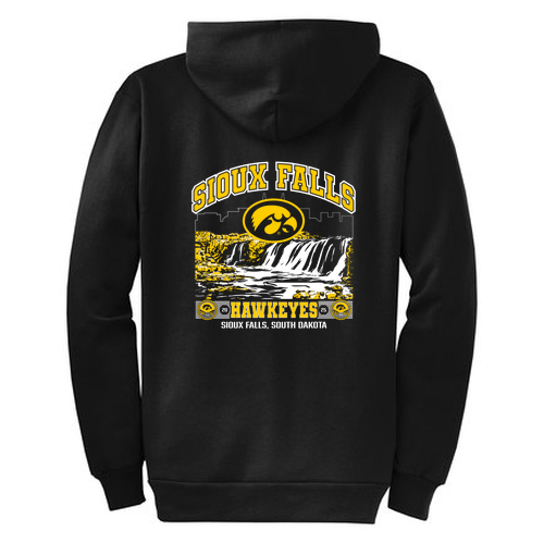 Crest Port and Company Classic Full Zip Hooded Sweatshirt -- Jet Black
