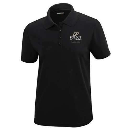 Ash City Core 365 Ladies Origin Performance Pique Polo -- Black