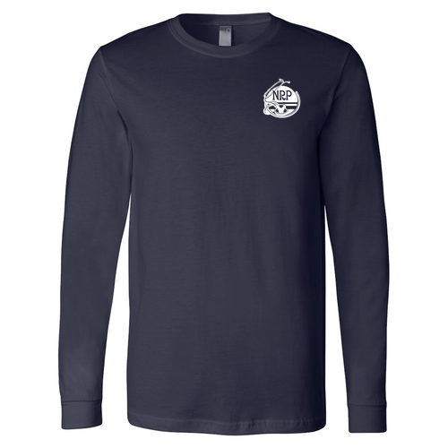 Bella Canvas Soft Fitted Jersey Longsleeve Tee -- Navy