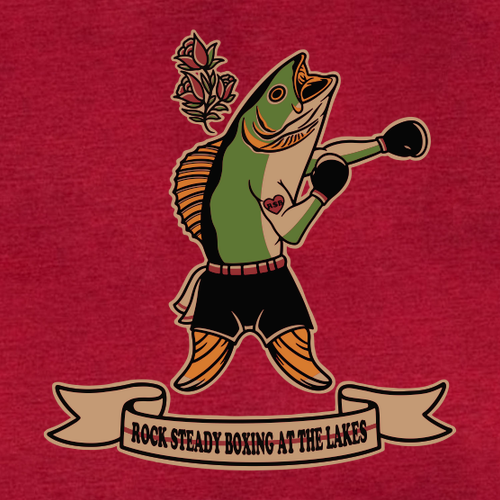 Rock Steady at the Lakes Tee -- Antique Cherry Red