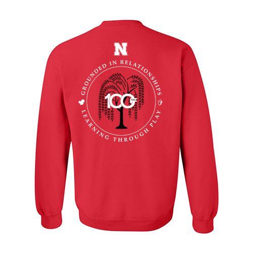 Gildan Heavy Blend Crew Neck Sweatshirt -- Red