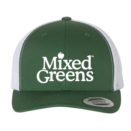 Yupoong Retro Trucker -- Evergreen / White