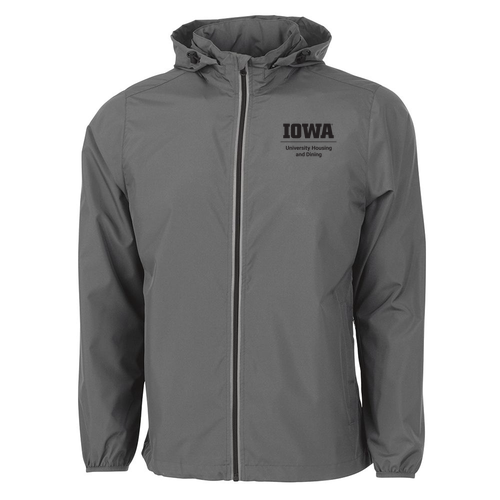 Charles River Pack-n-Go Full Zip Reflective Jacket -- Grey