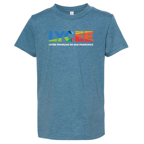 Youth Bella Canvas Heather CVC Short Sleeve Tee -- Heather Deep Teal