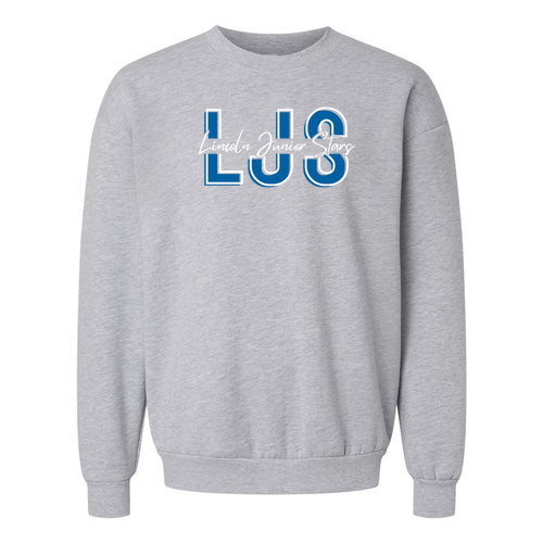 Unisex LJS Crewneck Sweatshirt -- Heather Grey