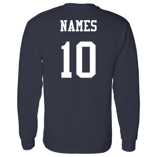 Gildan Heavy Cotton Longsleeve Basic T-Shirt -- Navy