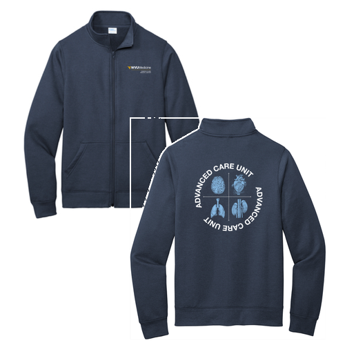 Port and Company Core Fleece Cadet Full-Zip Sweatshirt -- Navy