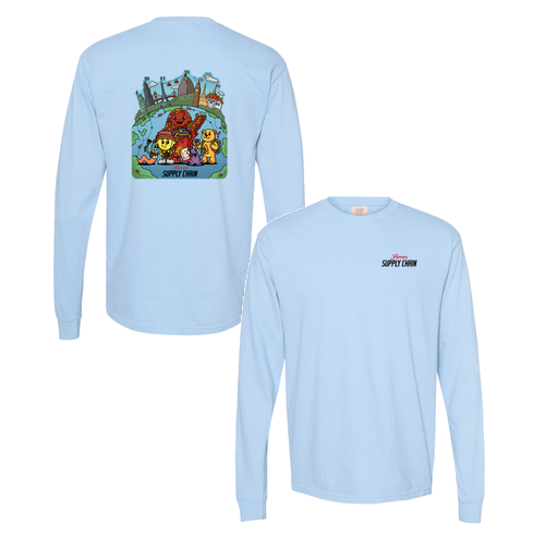 Supply Chain Season 4 Comfort Colors Long Sleeve -- Hydrangea
