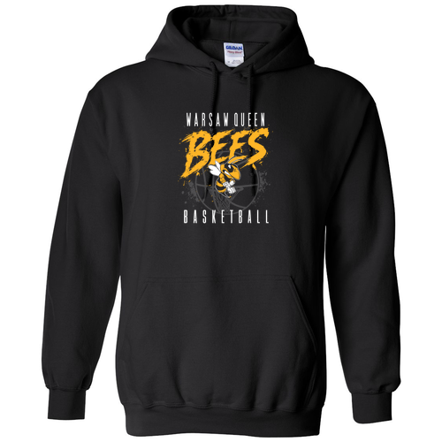 Queen Bees Gildan Heavy Blend Hooded Sweatshirt -- Black